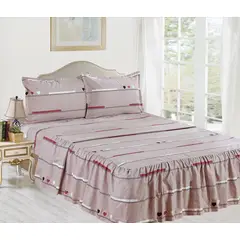 CASATEX - JUEGO DE SÁBANA CON BLONDA DE 1.5 PLAZAS