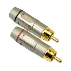 ROXTONE - Conector Plug RCA Par LN-5025-RDBK L&N-ACOUSTICS