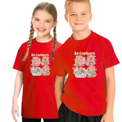 GENERICO - Polos Capibara Algodon Rojo - Talla 4 hasta XL