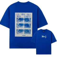 GENERICO - Polo Algodon Milo J Overzise Azul - Talla 14 hasta XL