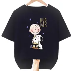 GENERICO - Polos Algodon Snoop Amigos Negro - Tallas desde 6 hasta XL