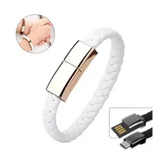 KREED - Pulsera cable USB carga rápida y datos Tipo C Blanco