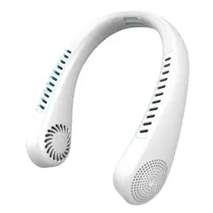 GENERICO - Ventilador de Cuello Recargable 5 Velocidades con Pantalla Digital Q7