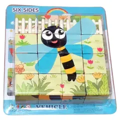 GENERICO - Rompecabezas de Madera de Animales del Jardin Bichitos