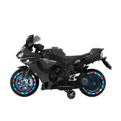 GENERICO - Moto Electrica para Niños + Luces Carro Color Negro