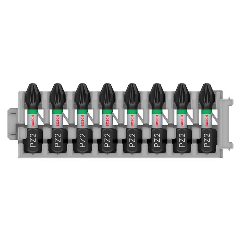 Set Puntas de Impacto Control Acero PRO PZ2 x 25mm 8 piezas