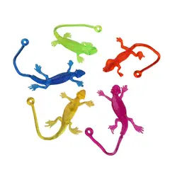 GENERICO - Pack 15 Pegalocos Lagartos Sorpresa Cumpleaños Y Fiestas