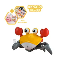 RYBIU IMPORT - Juguete de Cangrejo para Baño en Amarillo Y+Gift MiniAgenda