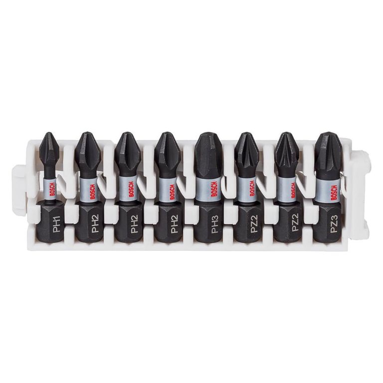 Set Puntas de Impacto Control Acero PH-PZ x 25mm 8 piezas