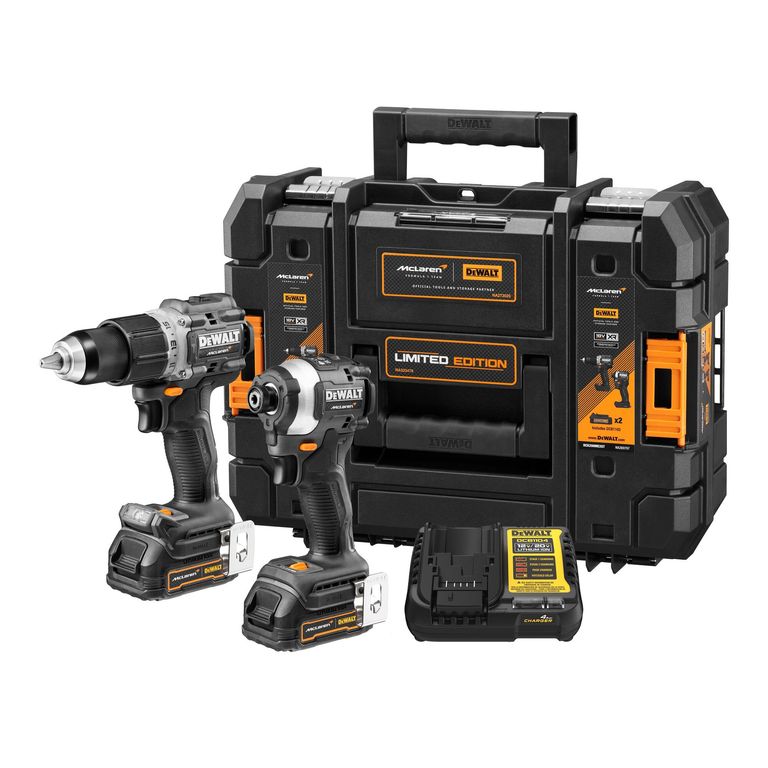 Taladro Percutor 12 + Atornillador 14 Bat y Carg x Mclaren