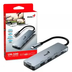 GENIUS - ADAPTADOR HUB USB-C UH-500 2 USB-A 3.0 / 1 USB-C
