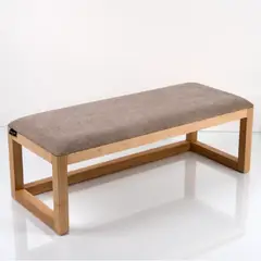 MOBILIARI - MP Banco de madera decorativo Icia - NaturalGris