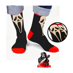 GENERICO - Medias Largas Diseño Movie Scream Ghostface