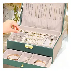 GENERICO - Estuche para Pulseras en Color Verde Y+Regalo Agendita