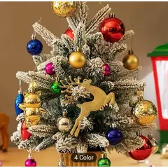 GENERICO - Adornos navideños 30 Piezas colores plata y MIXTO