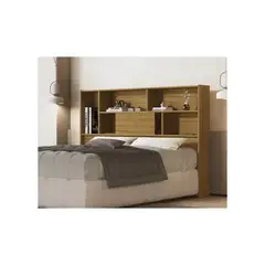 TU MESITA - Cabecera de Cama Ariel con Repisas color Marrón