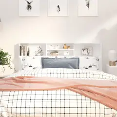TU MESITA - Cabecera de cama con repisas Denisse color Blanco