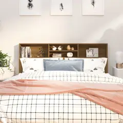 TU MESITA - Cabecera de cama con repisas Denisse color Marrón