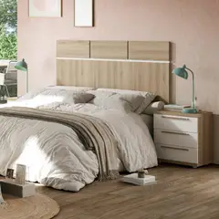 TU MESITA - Cabecera Minimalista Jordania color RobleBlanco