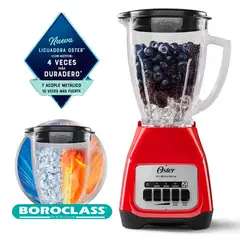OSTER - LICUADORA 2 V MÁS PULSO Y VASO DE VIDRIO BLSTKAGRPB
