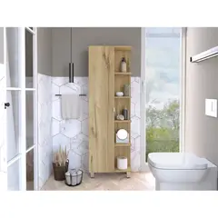 TU MESITA - Mueble Auxiliar de Baño Multiusos Pukas color Duna