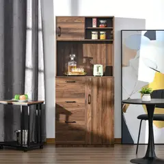 TU MESITA - Mueble para Microondas Rosman color Marrón