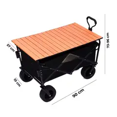 GENERICO - Carro de Carga Plegable Multiusos Con Guiador y Tabla YKDD-002