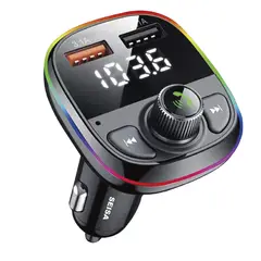 SEISA - Transmisor Cargador Cenicero RGB para auto
