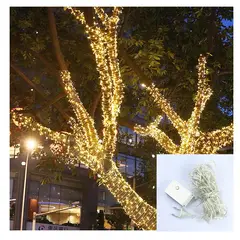 GENERICO - Luces cálida Lineales 26 Mts cable transparente