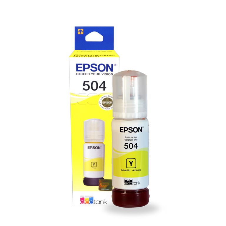 Botella tinta T504 T504220 504 AMARILLO YELLOW original