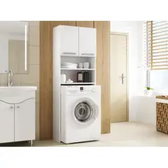 TU MESITA - Mueble Organizador para Lavadora Alto 183cm Blanco