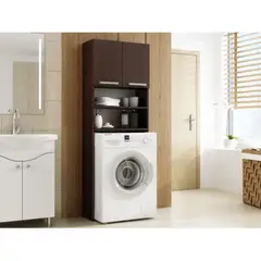 TU MESITA - Mueble Organizador para Lavadora Alto 183cm Marrón