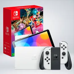 NINTENDO - SWITCH OLED BLANCO MARIO KART 8 DELUXE