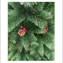 GENERICO - Árbol Navideño de 1 80mt pino canadiense c/ piña c/frutos rama x rama