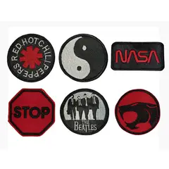 GENERICO - Pack parches bordados unisex