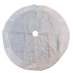 SALA FABULOSA - Piso de árbol de navidad grande Jaspeado Silver