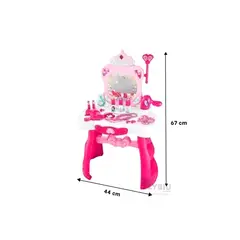 GENERICO - Mesa Bonita para Niñas en Rosado Y+Regalo Ligas para Peinar