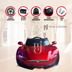 TESLA - Auto Deportivo a Batería «MARTELLE» Edición Limitada Red