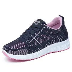 GENERICO - ZAPATILLA PARA MUJER FASHION SPORT - AZUL-ROSA - G833