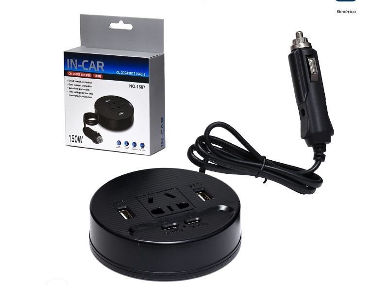 CARGADOR DE CARRO MULTIPUERTOS INCLUYENDO LAPTOPS 150W