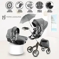 BABY - Coche Multifuncional Travel System 5 en 1 «CHASTAIN» Gray