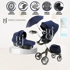 BABY - Coche Multifuncional Travel System 5 en 1 «CHASTAIN» Blue