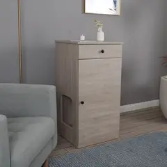 TU MESITA - Casa Mueble para Gatos Shazam color Ceniza