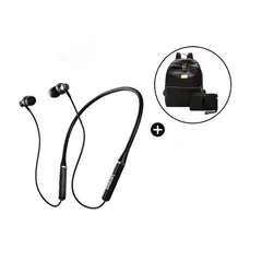 LENOVO - Audífono HE05 BT+Mochila de Mujer 2 en 1 Oxford Brillante Negro