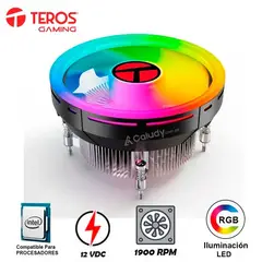 TEROS - Cooler para procesador TE-8161N Intel y AMD TDP 90W Máx aire