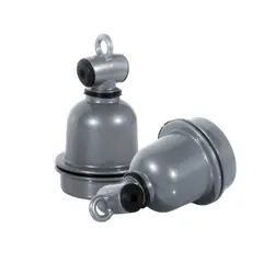 GENERICO - Pack de 2 Socket Cerámico Modelo E27 Para Foco Infrarrojo Para Ganado