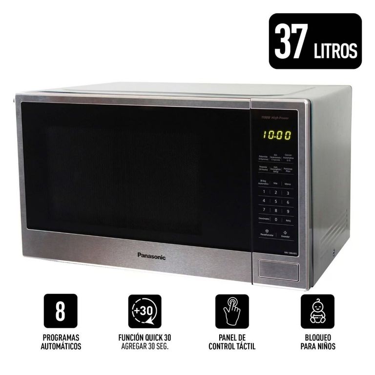HORNO MICROONDAS - NN-SB646SRPK 37L SILVER