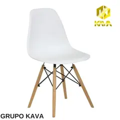 GENERICO - SILLA EAMES HORECA VINTAGE DECORATIVA BLANCA - GrupoKava