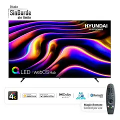 HYUNDAI - TELEVISOR QLED 86” 4K ULTRA HD SMART TV HYLED8601QW4KM