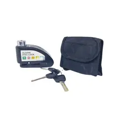 GENERICO - Candado de Seguridad Pesado para Disco de Moto con Alarma